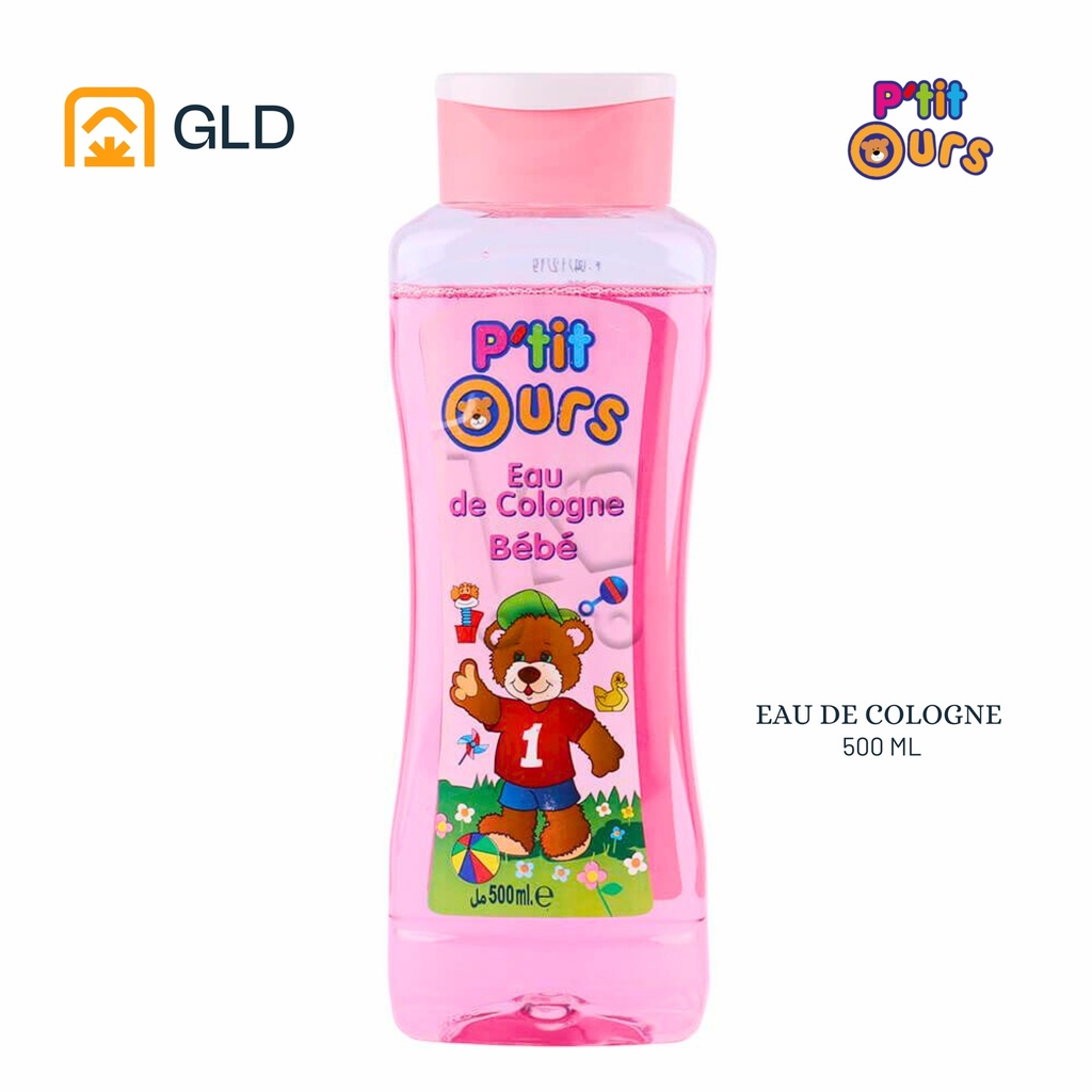 Eau De Cologne Bébé P'tit Ours Rose 500 Ml