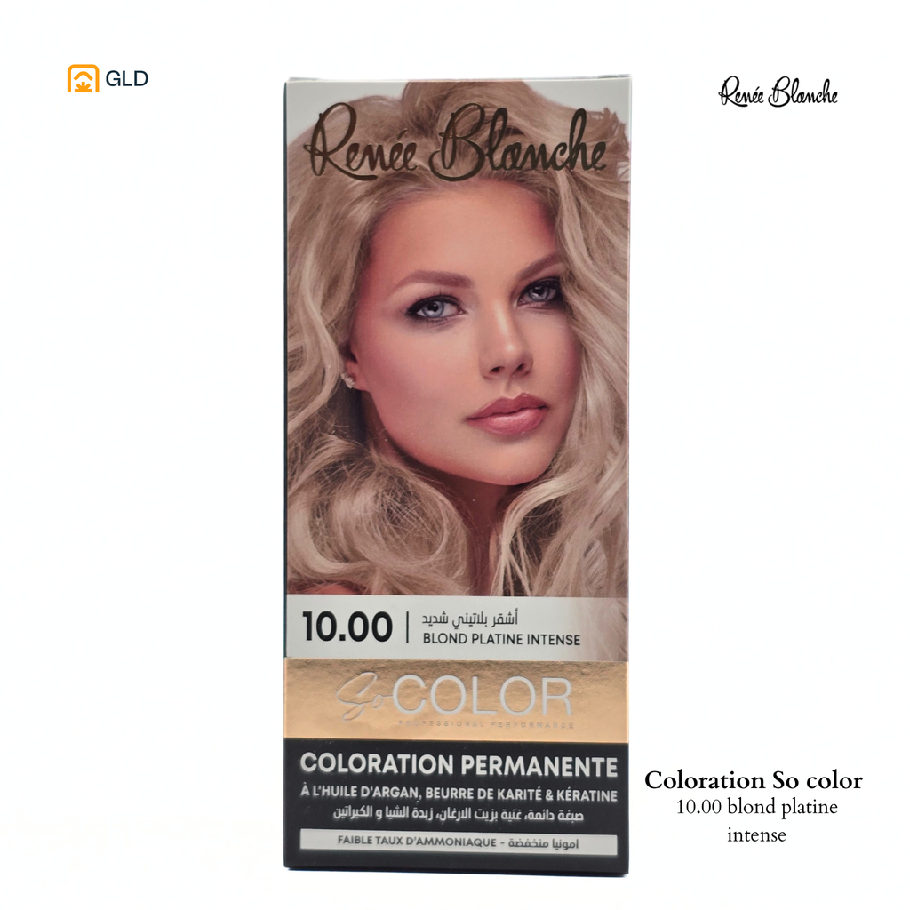 Coloration Capillaire So Color 10.00 Blond Platine Intense