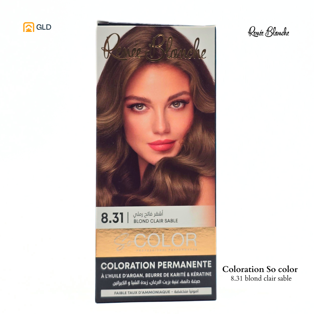 Coloration Capillaire So Color 8.31 Blond Clair Sable