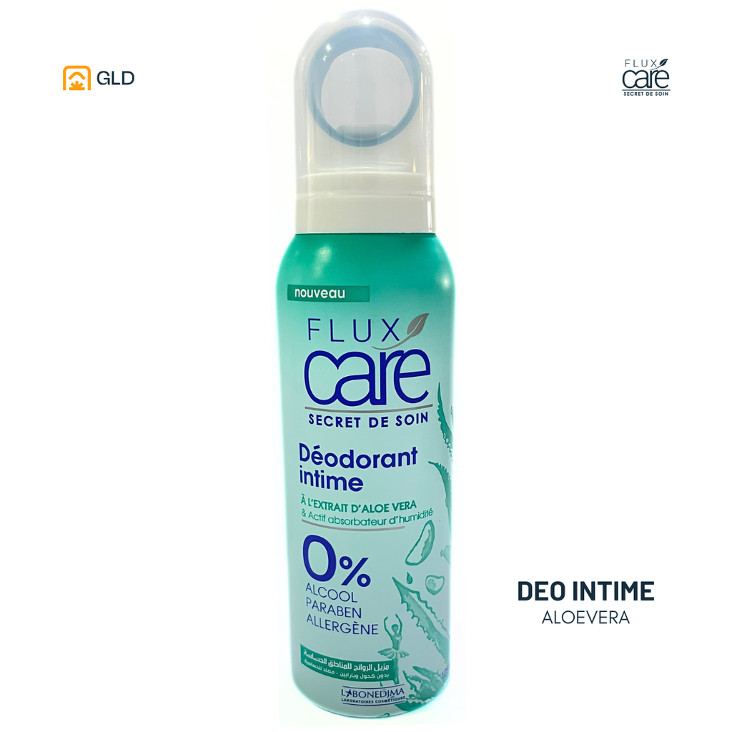 Deodorant Intime FLUX CARE 125 mL (Extrait D'Aloe Vera)