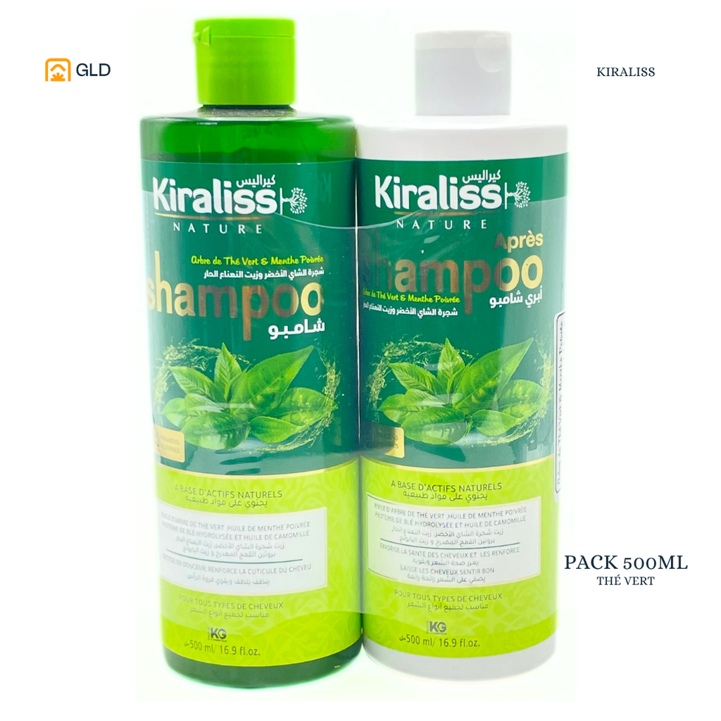 Lot Shampooing+Apres The Vert  Kiraliss 