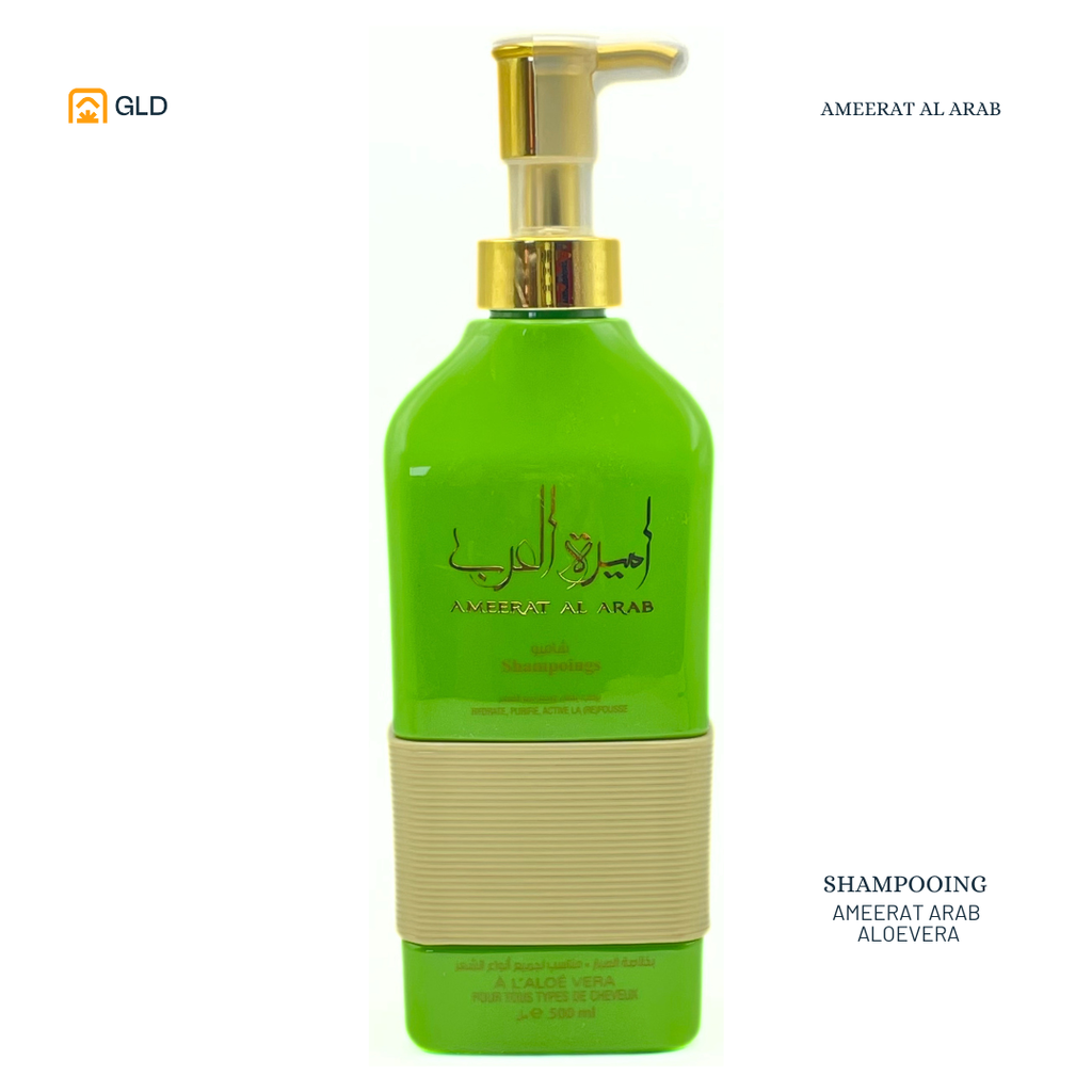 Shampooing Ameerat El Arab Vert Aloe 500ML 