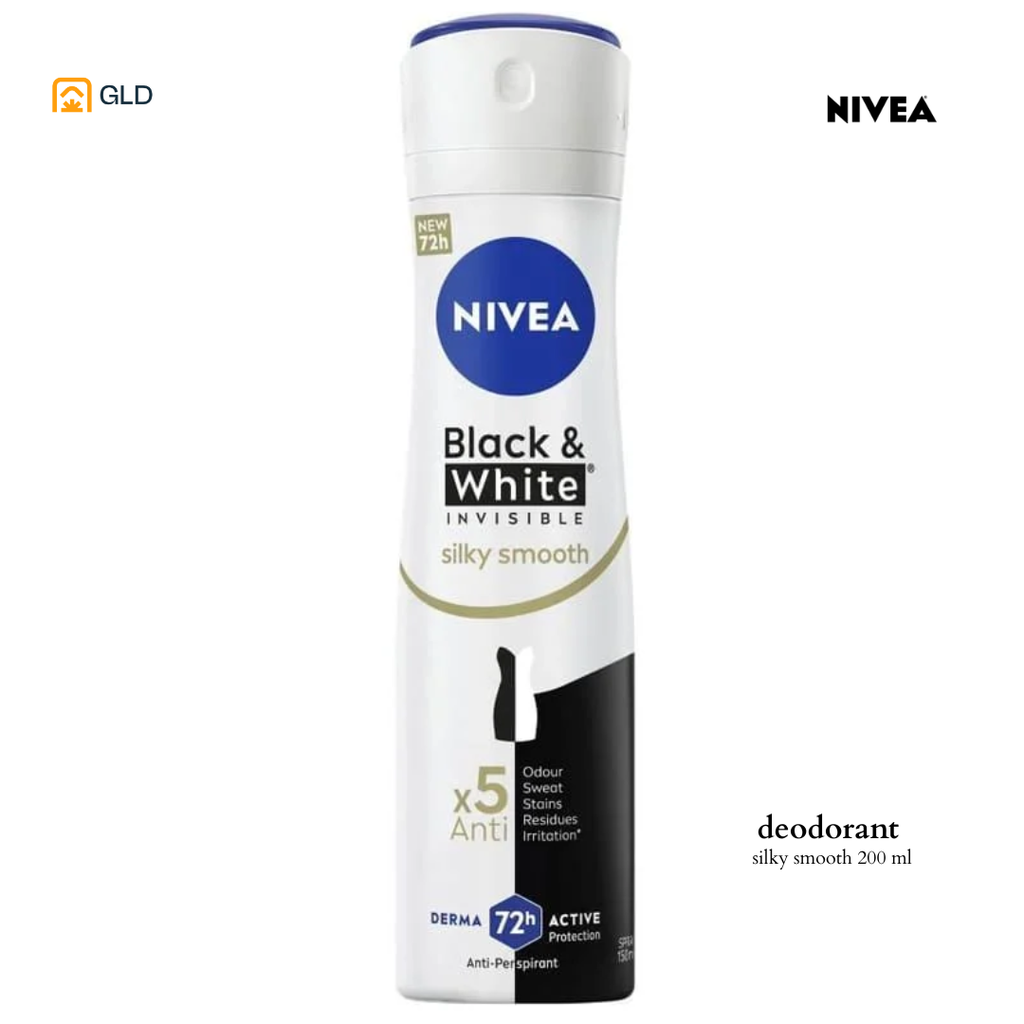 Deodorant Nivea Women Black & White Silky Smooth 200 ml