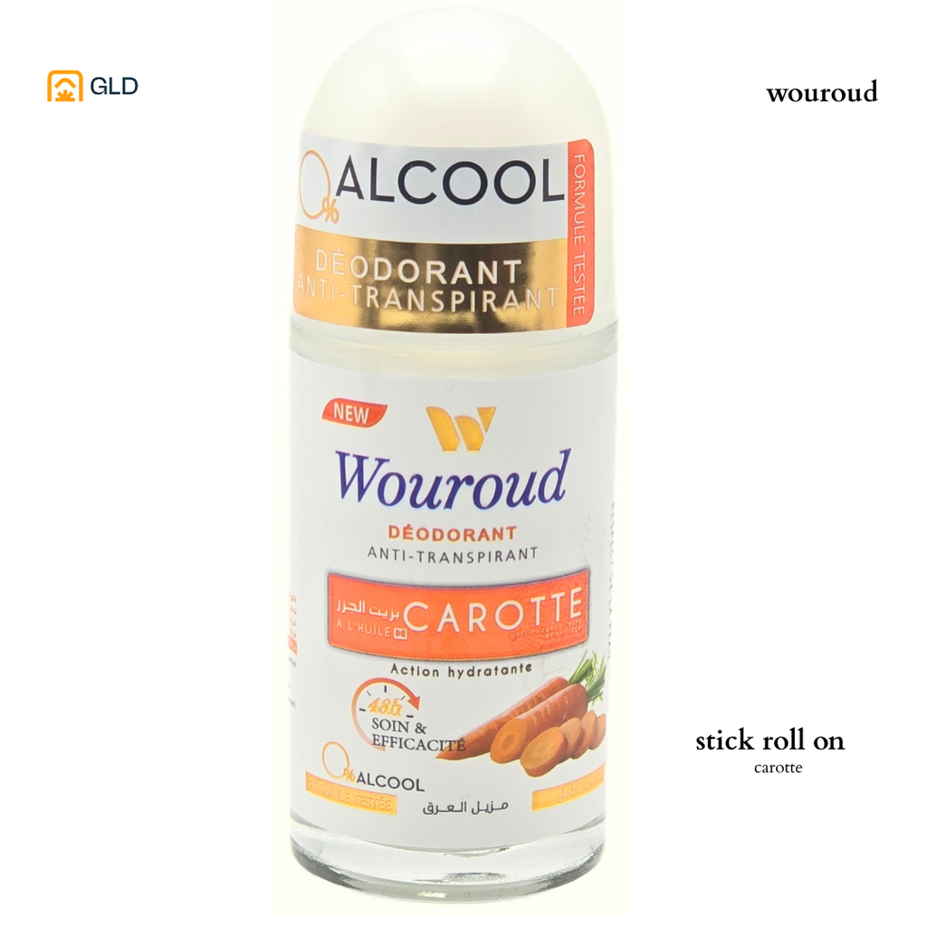 Stick Roll-on Wouroud Glass 50Ml Carotte