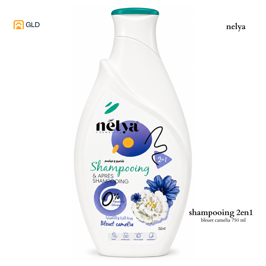 Shampooing Apres Shampooing Nelya Bleuet Camelia 750ML
