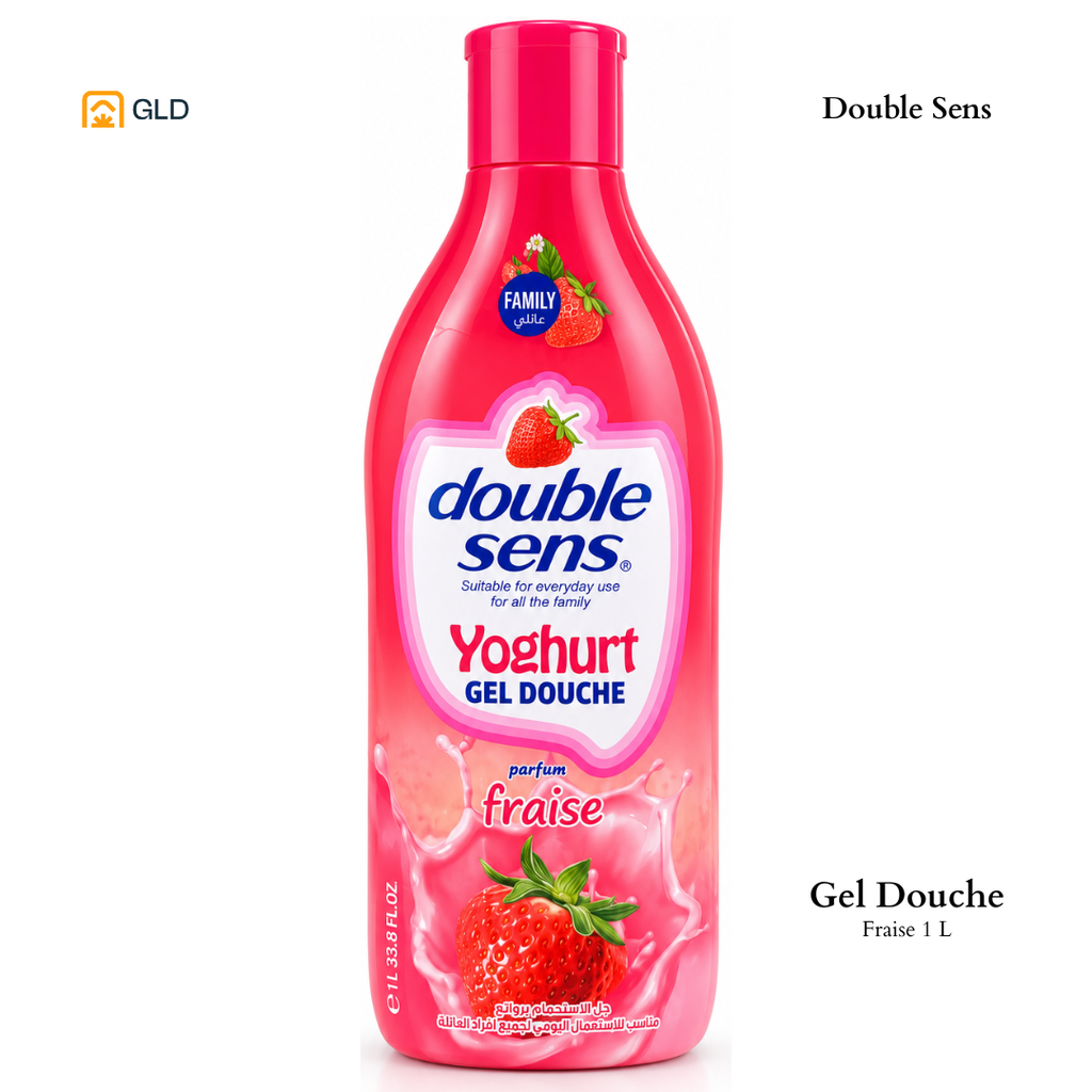 Gel Douche Double Sens 1L Fraise