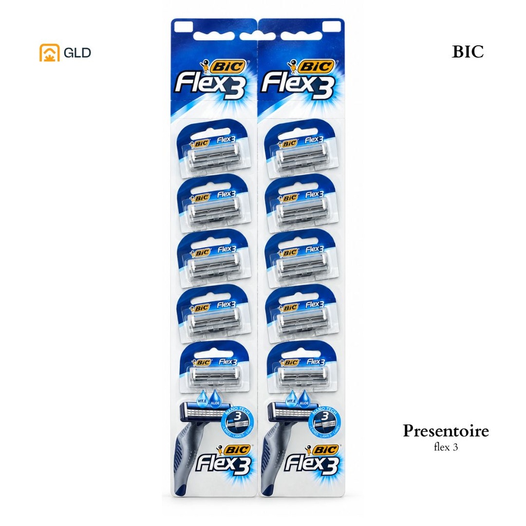 BIC FLEX 3 CARTONETTE 10 X 4