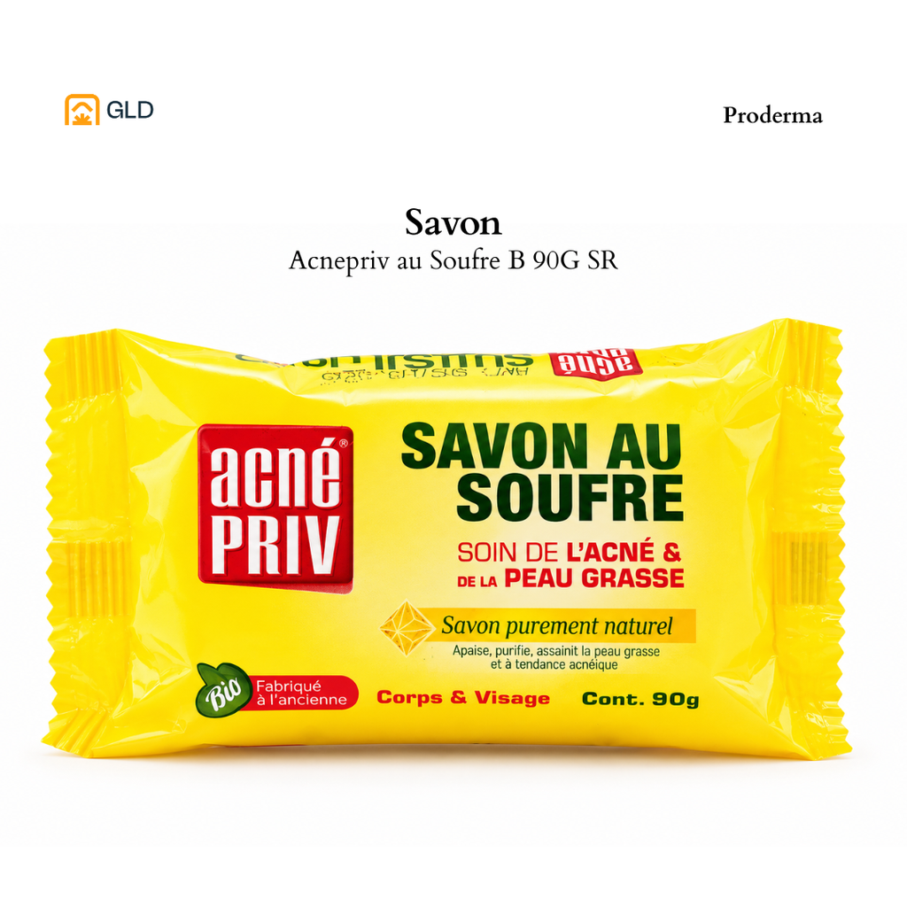Savon Proderma Acnepriv au Soufre B 90G SR