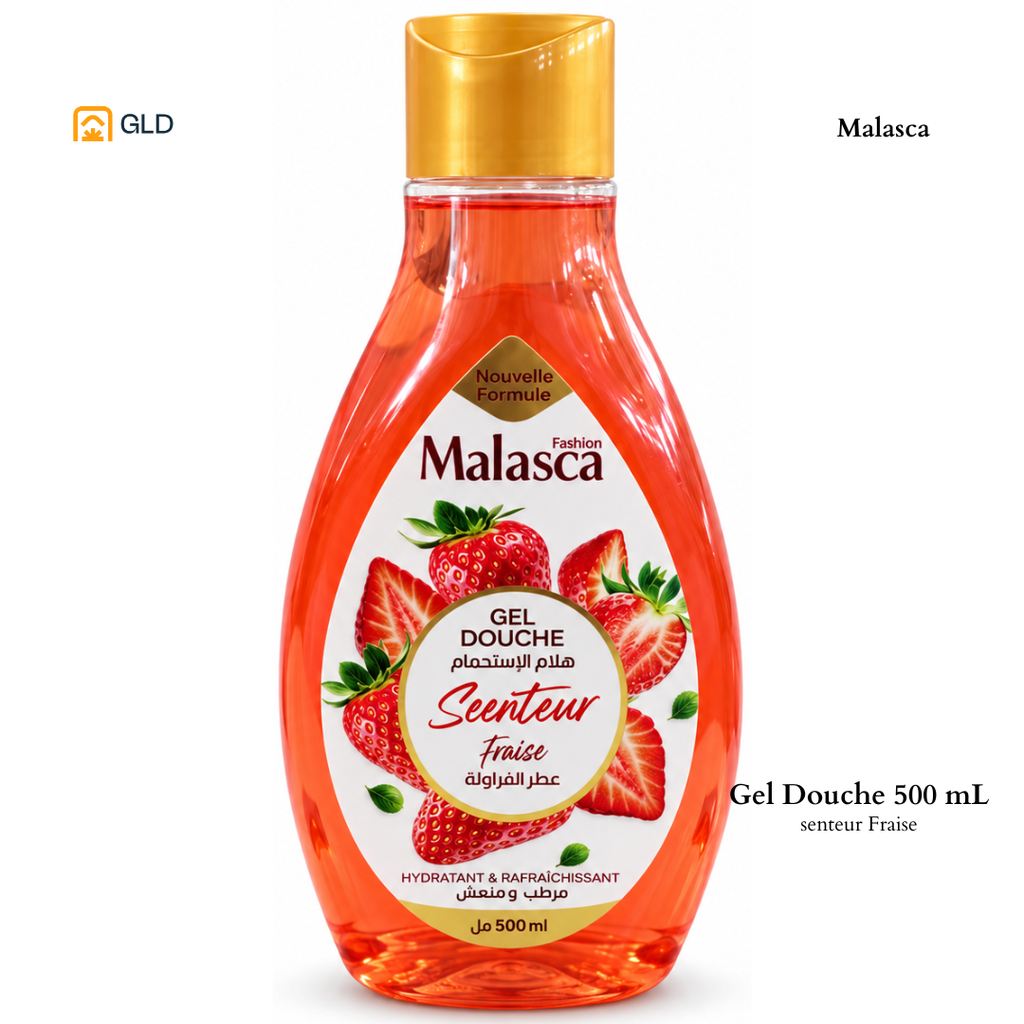 Gel Douche Fashion Fraise Malasca 500Ml