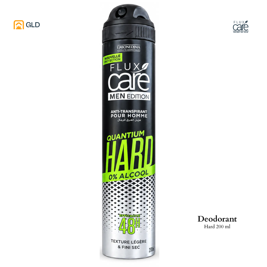 Deodorant Anti-transpirant Spray 48h FLUX CARE MEN 200 mL (Quantium Hard)