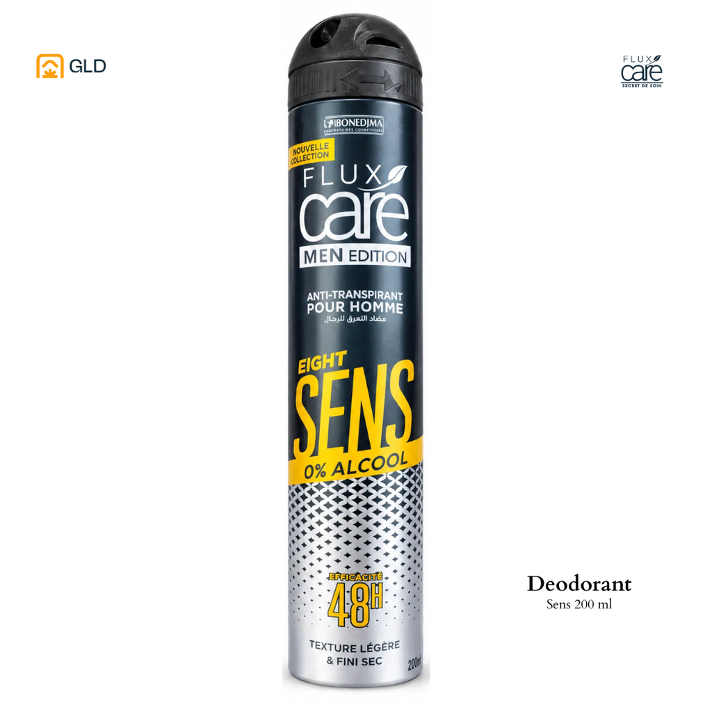 Deodorant Anti-transpirant Spray 48h FLUX CARE MEN 200 mL (Eight Sens)