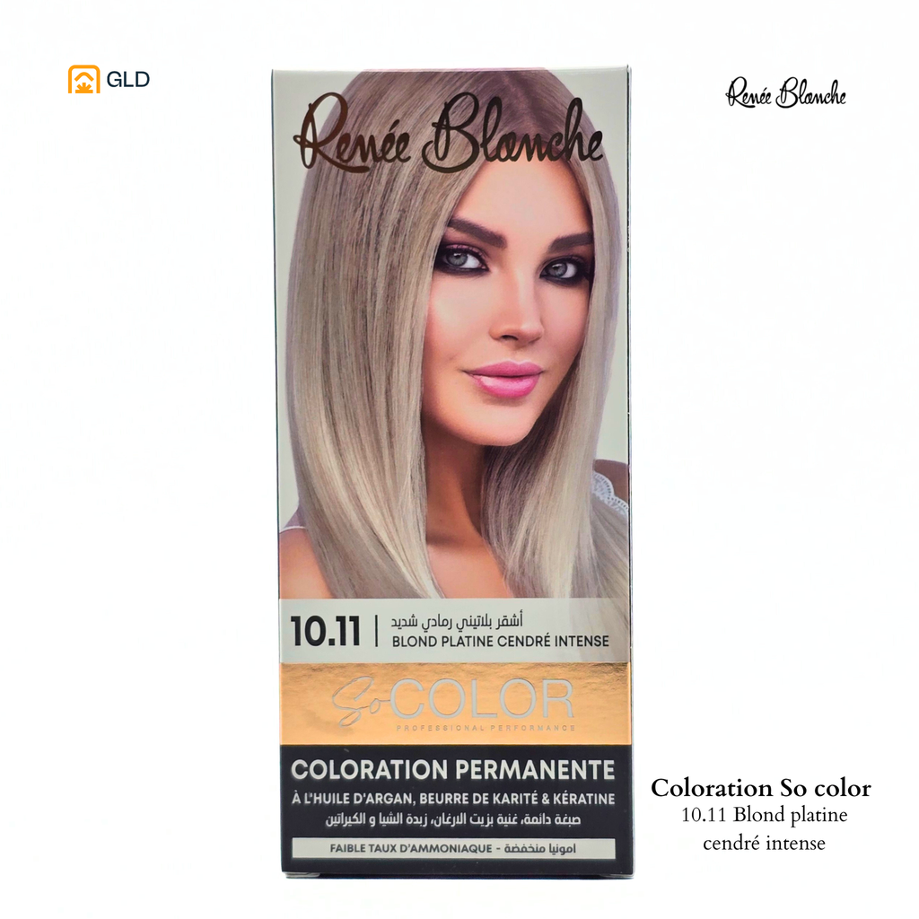 Coloration Capillaire So Color 10.11 Blond Platine Cendré Intense
