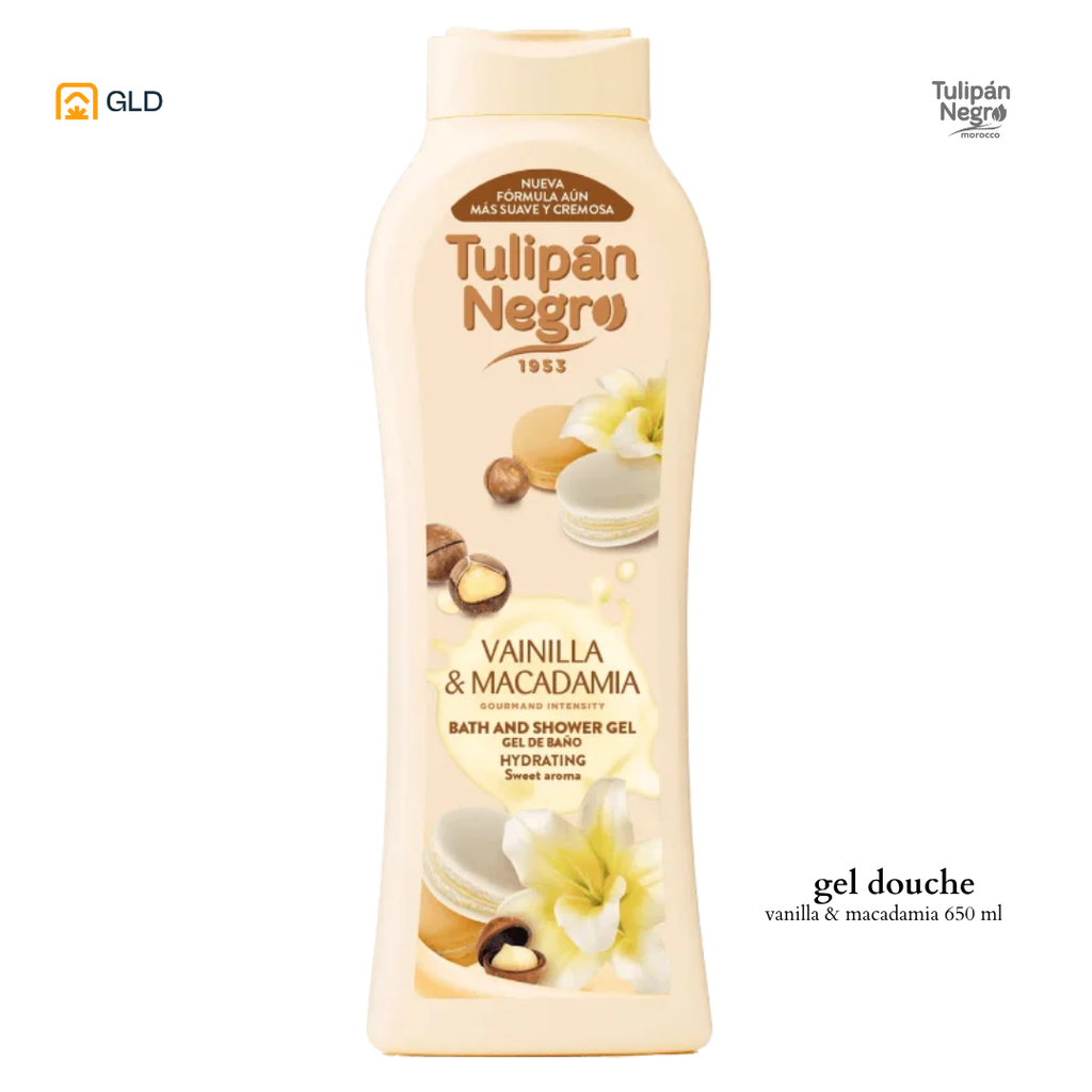 Gel Douche Tulipan Negro Macadamia & Vanilla 650ML