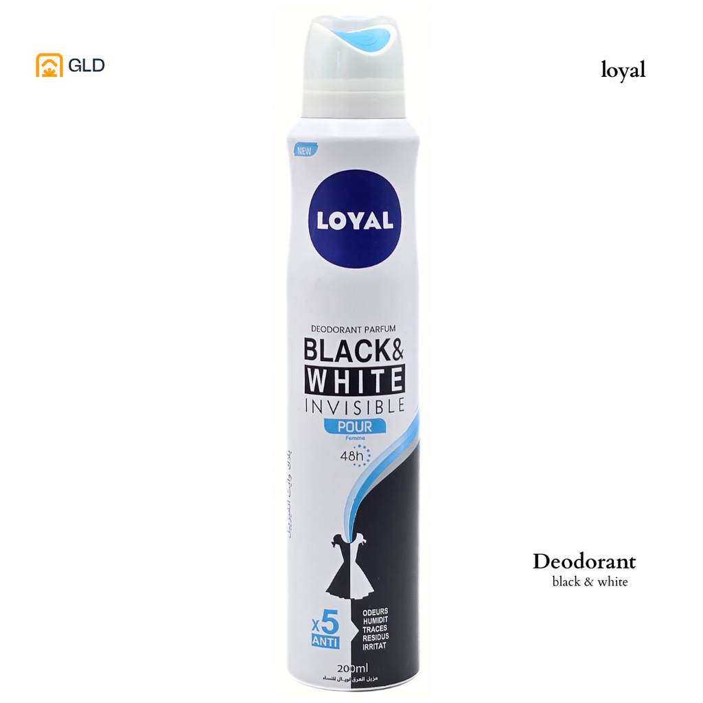 Deodorant Loyal Niv Black & White Pour 200Ml