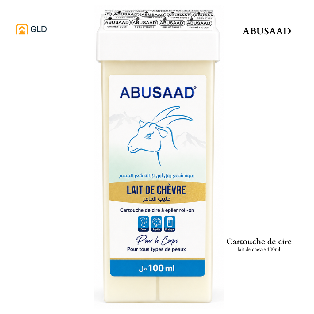 Cartouche De Cire Abusaad Roll on 100Ml Lait de Chevre
