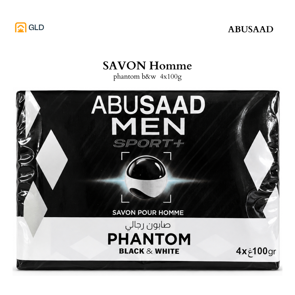 Savon Men Abusaad Sport+ 100G Phantom Black&White 
